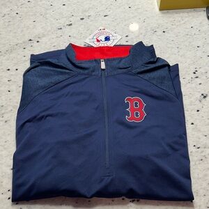 Majestic Boston Red Sox Navy and Red Long Sleeve Tee